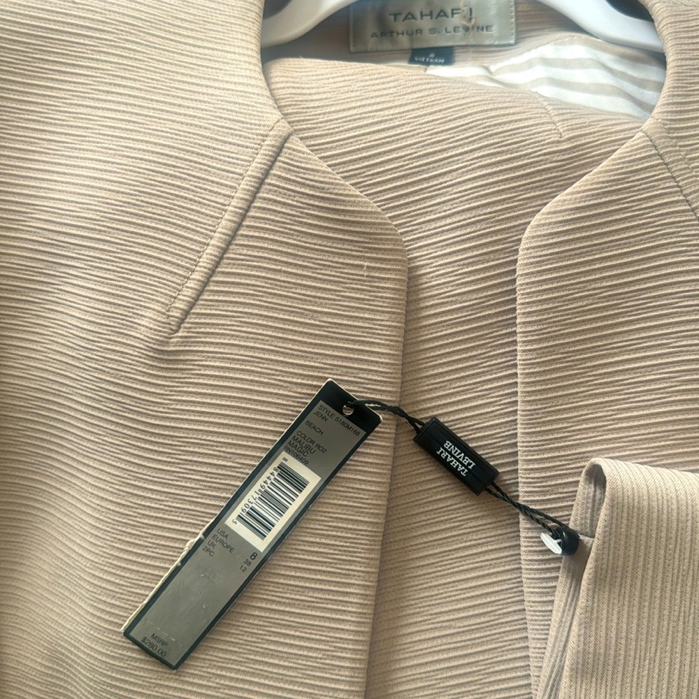 Tahari Jenn scoop neck textured Crepe skirt suit set - Picture 8 of 10